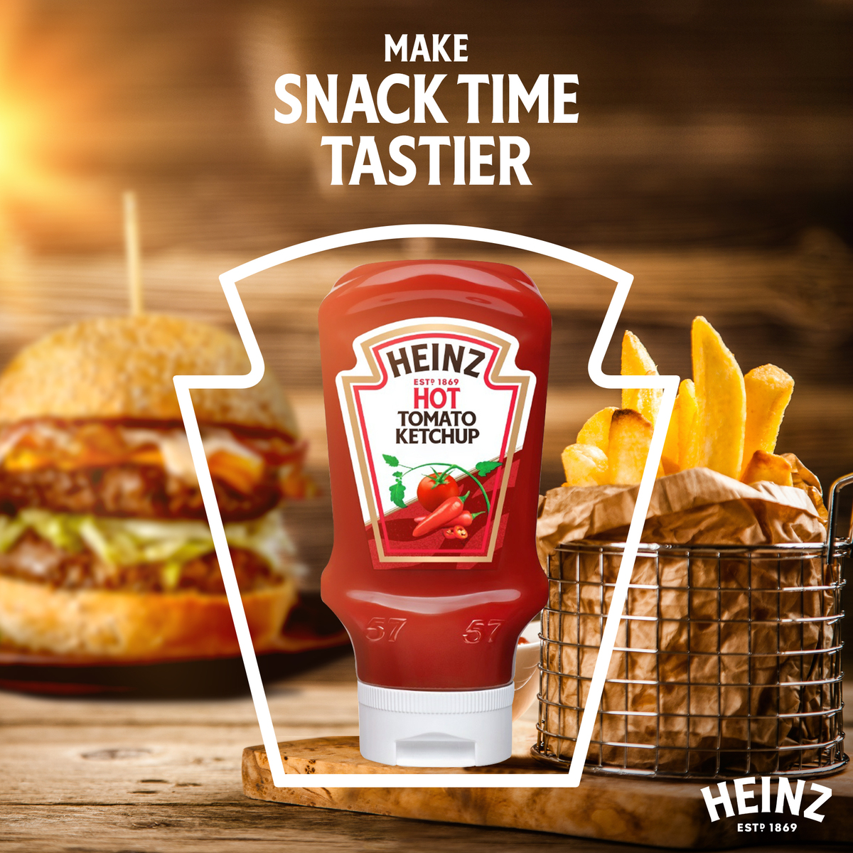 Heinz Hot Tomato Ketchup 460 g