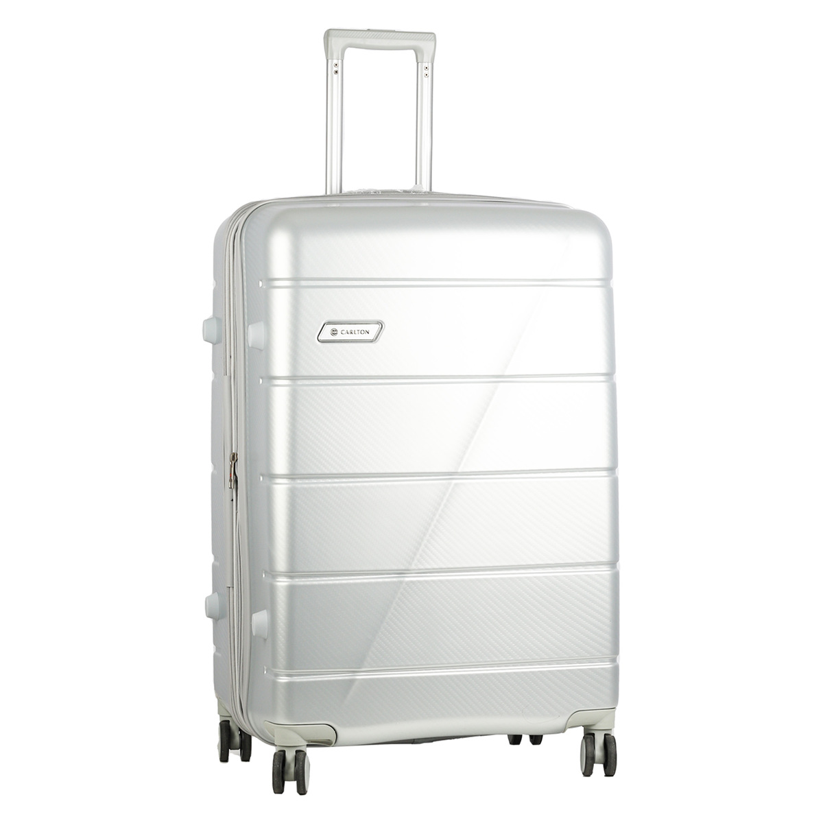 Carlton Milan 4 Wheel Hard Trolley 80cm Silver