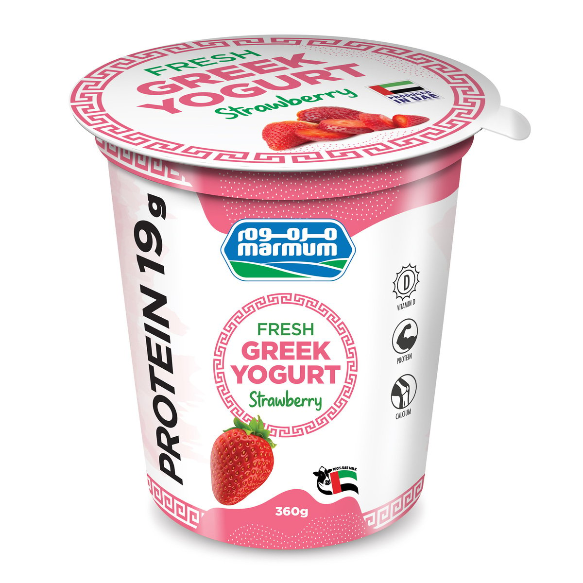 Marmum Fresh Greek Yogurt Strawberry 360 g