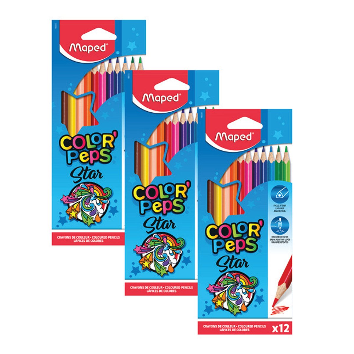 Maped Color Pencils 12's x 3Pack