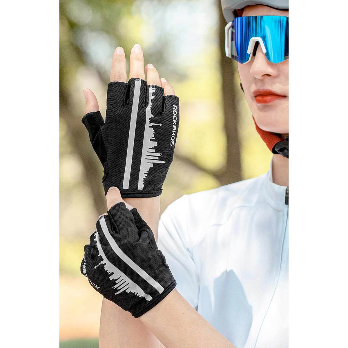 ROCKBROS Half Finger Cycling Gloves S252 Large