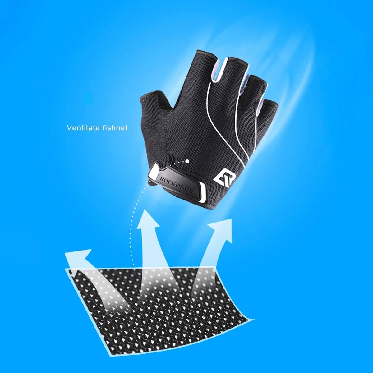 ROCKBROS Half Finger Cycling Gloves S107