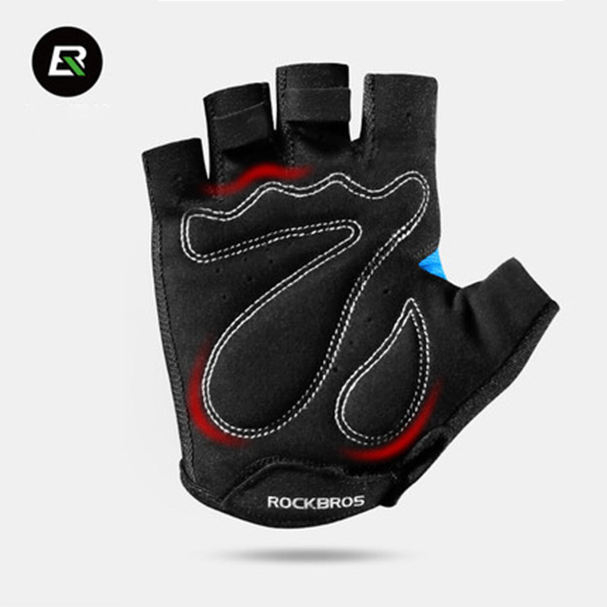 ROCKBROS Half Finger Cycling Gloves Green S099GR XXL