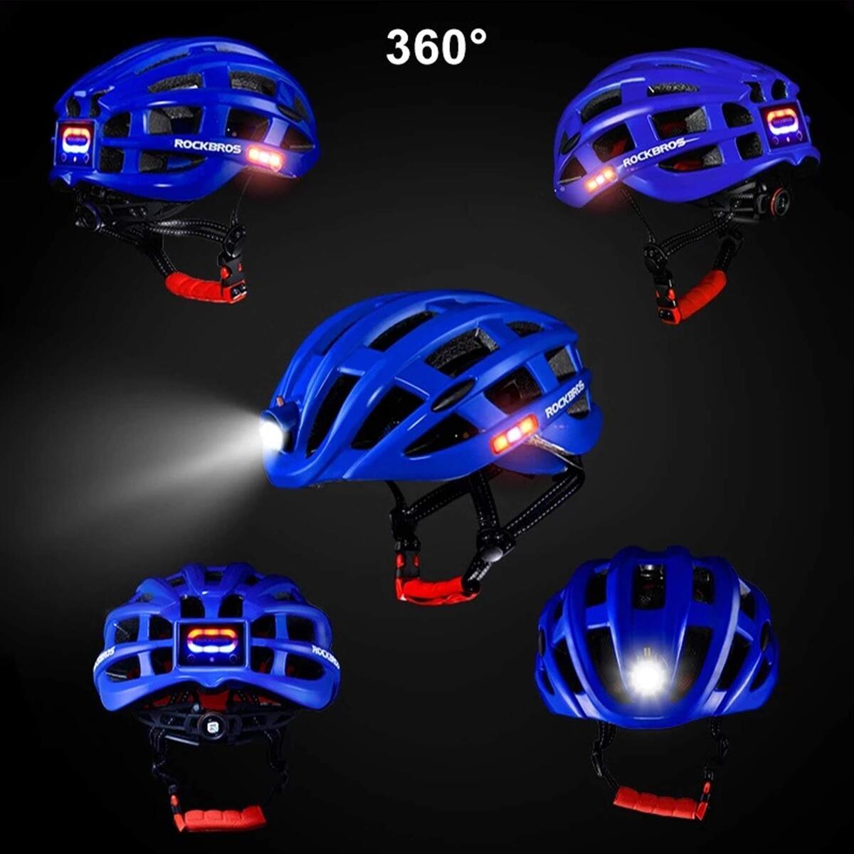 ROCKBROS Cycling Helmet With Light ZN1001-BK Black