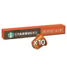 Starbucks Breakfast Blend by Nespresso Medium Roast Coffee Capsules 10pcs