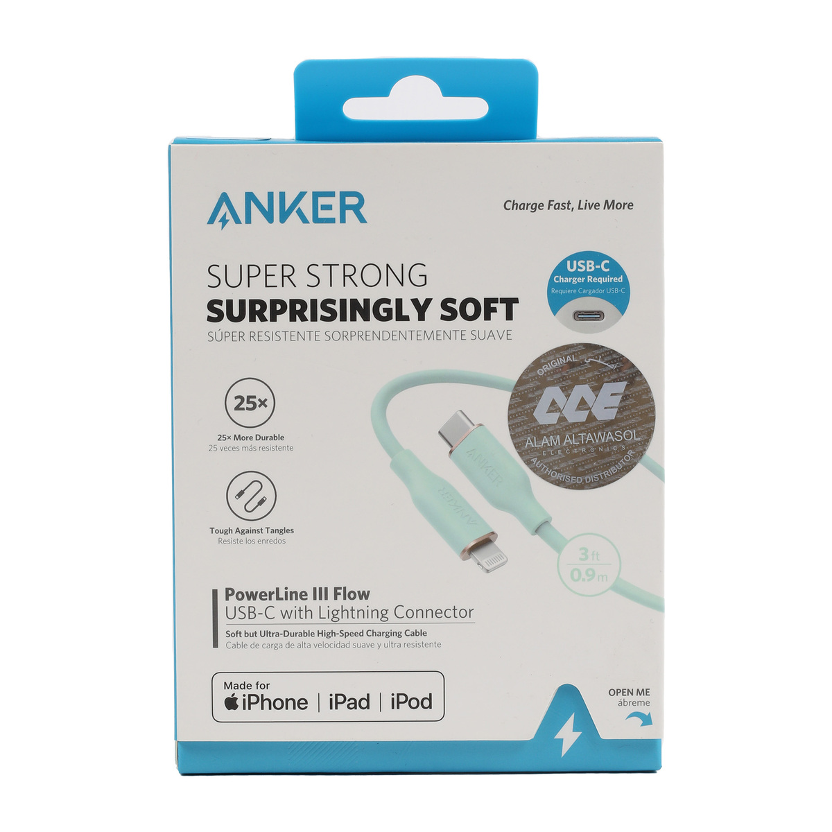 Anker PowerLine-III Lightning Cable A8662H61 Green