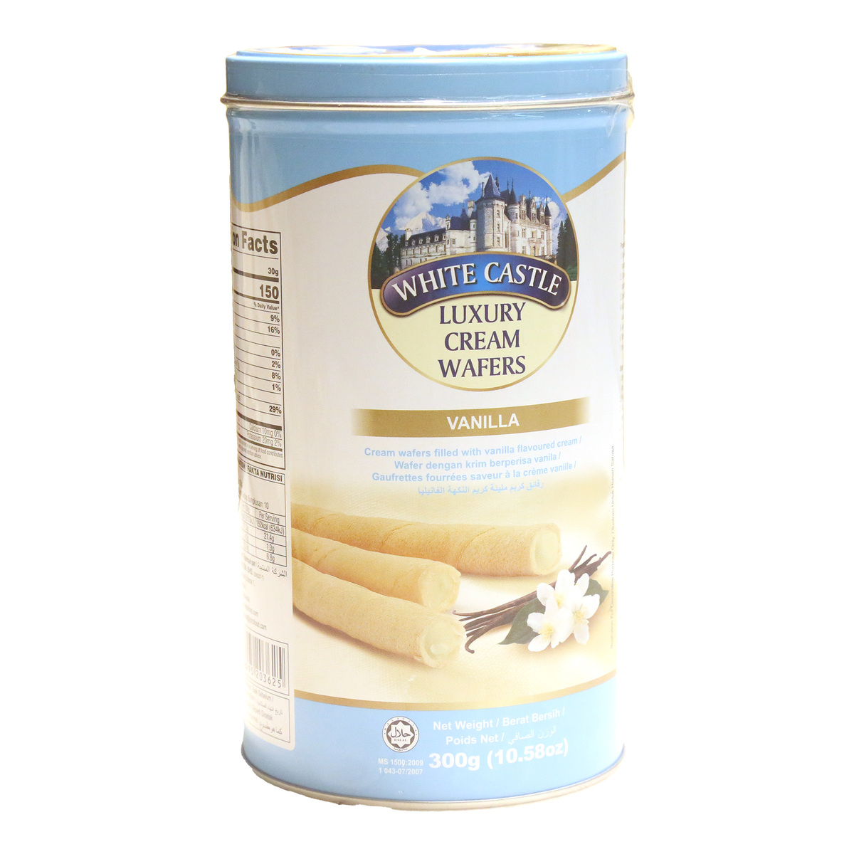 White Castle Cream Wafer Luxury Vanilla 300g