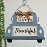 Maple Leaf Thankful Sign Wooden Wall Art Decor Hanging Board, 30 x 1 x 23 cm