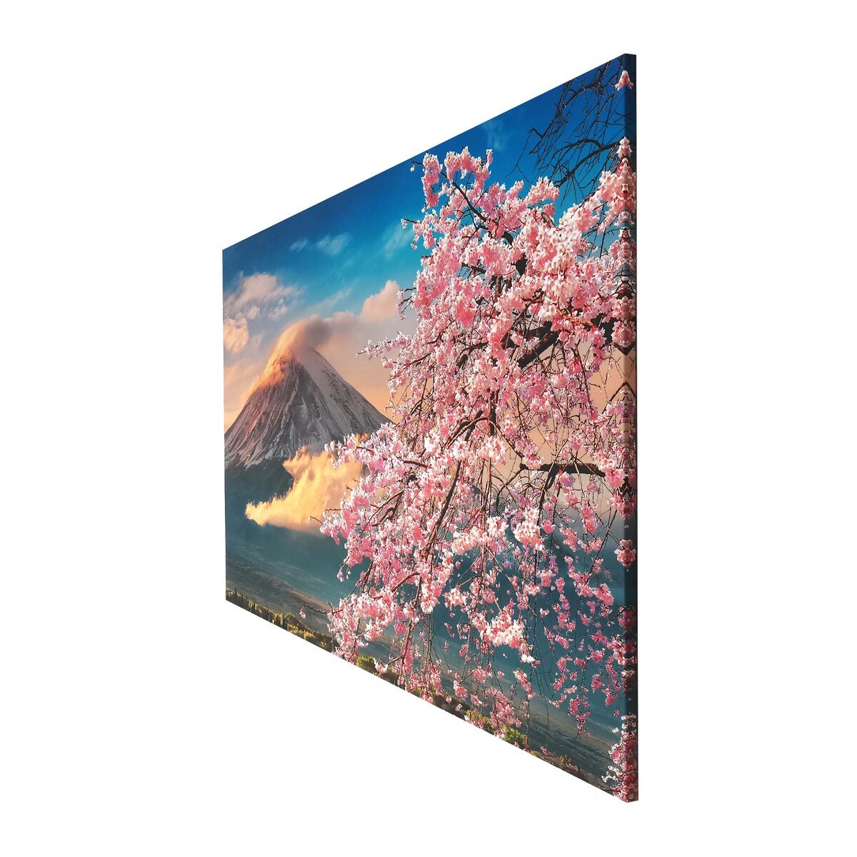 Maple Leaf Canvas Wall Picture With Wooden Frame 90x125cm