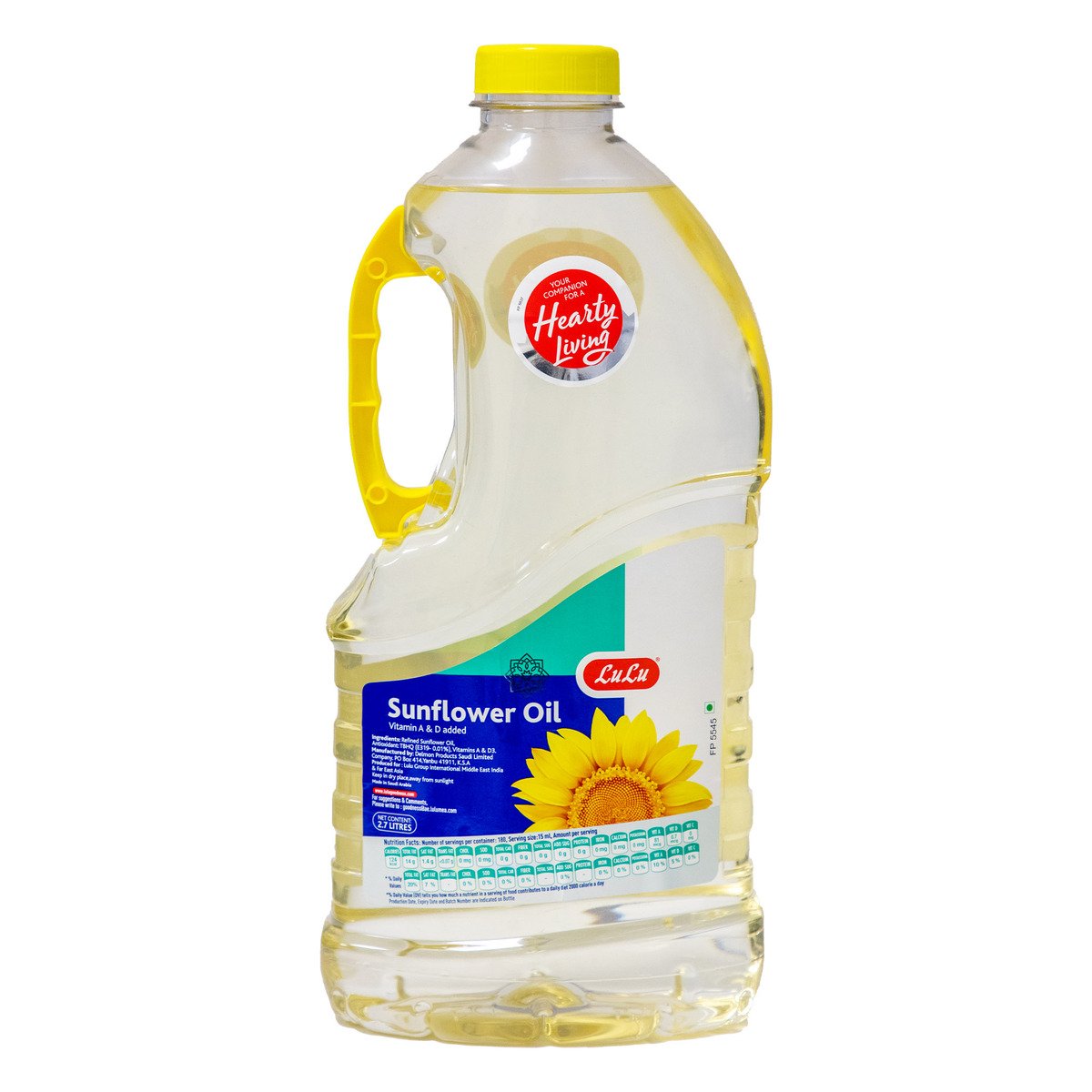 Lulu Sunflower Oil 2.7 Litre