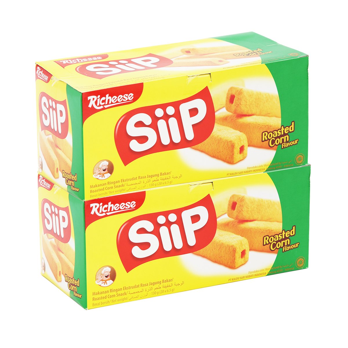 Richeese Siip Roasted Corn Snack Value Pack 20 x 5 g 2 pkt