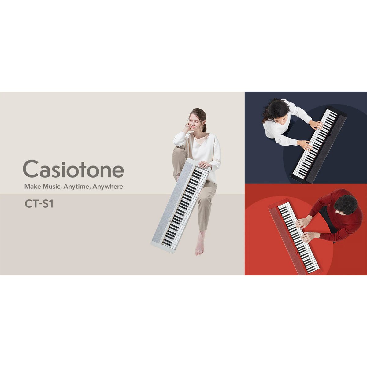 Casio Tone Keyboard CT-S1 Black