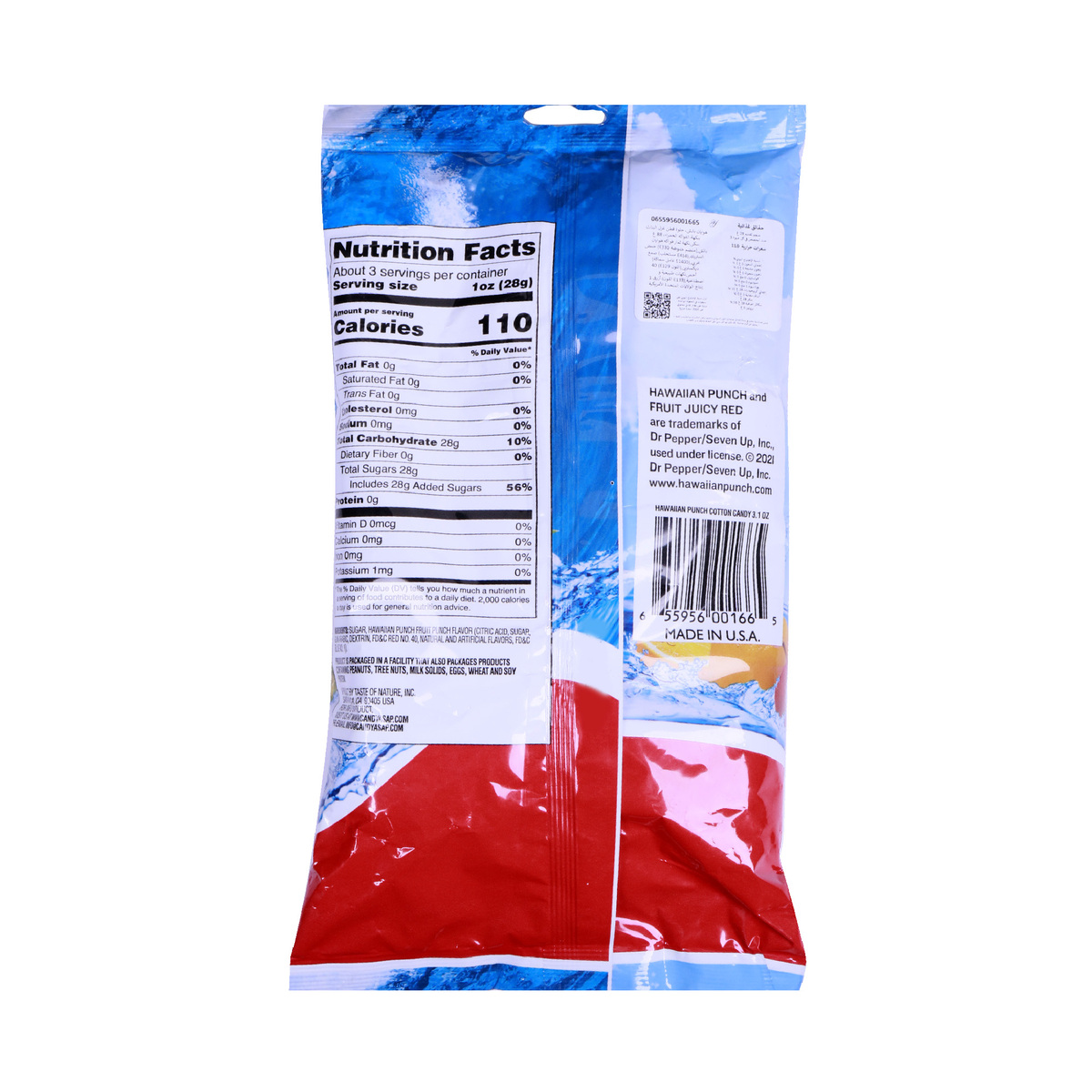 Hawaiian Punch Cotton Candy Fruity Red 88 g