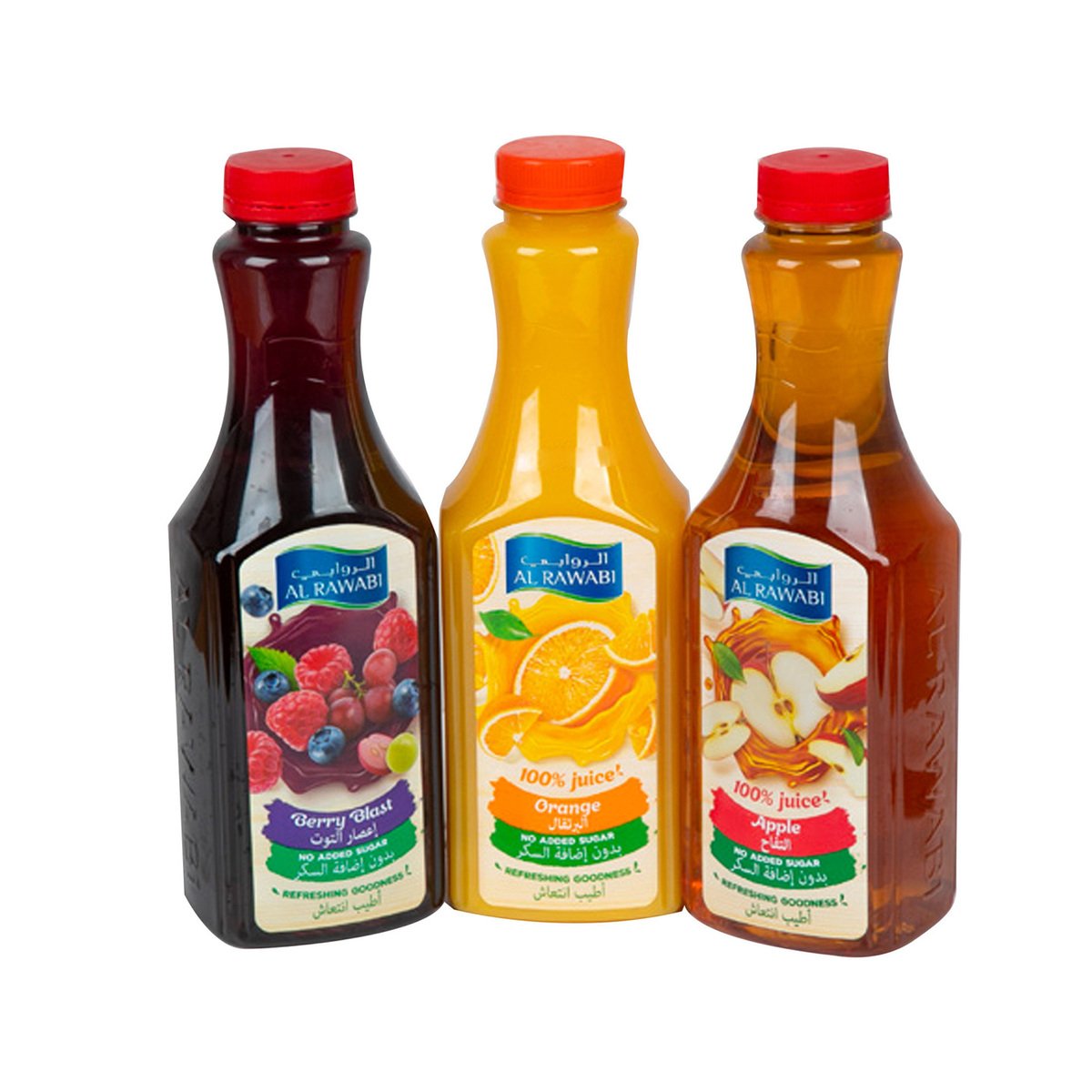 Al Rawabi Juice Assorted No Added Sugar 3 x 800 ml