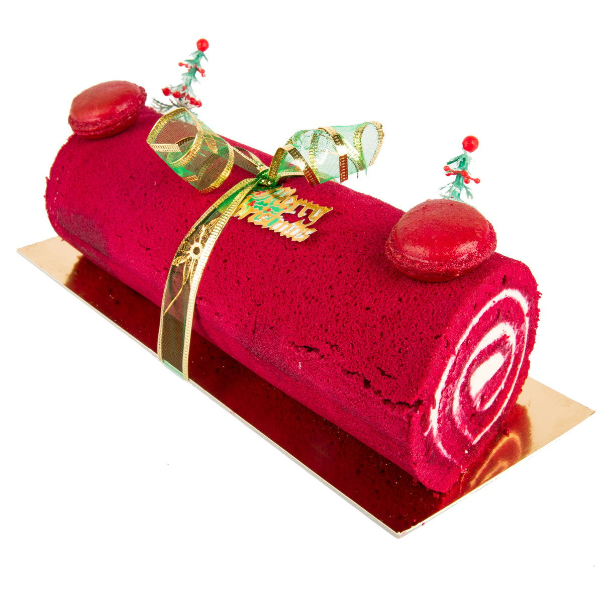 Red Velvet Yule Log 1 kg