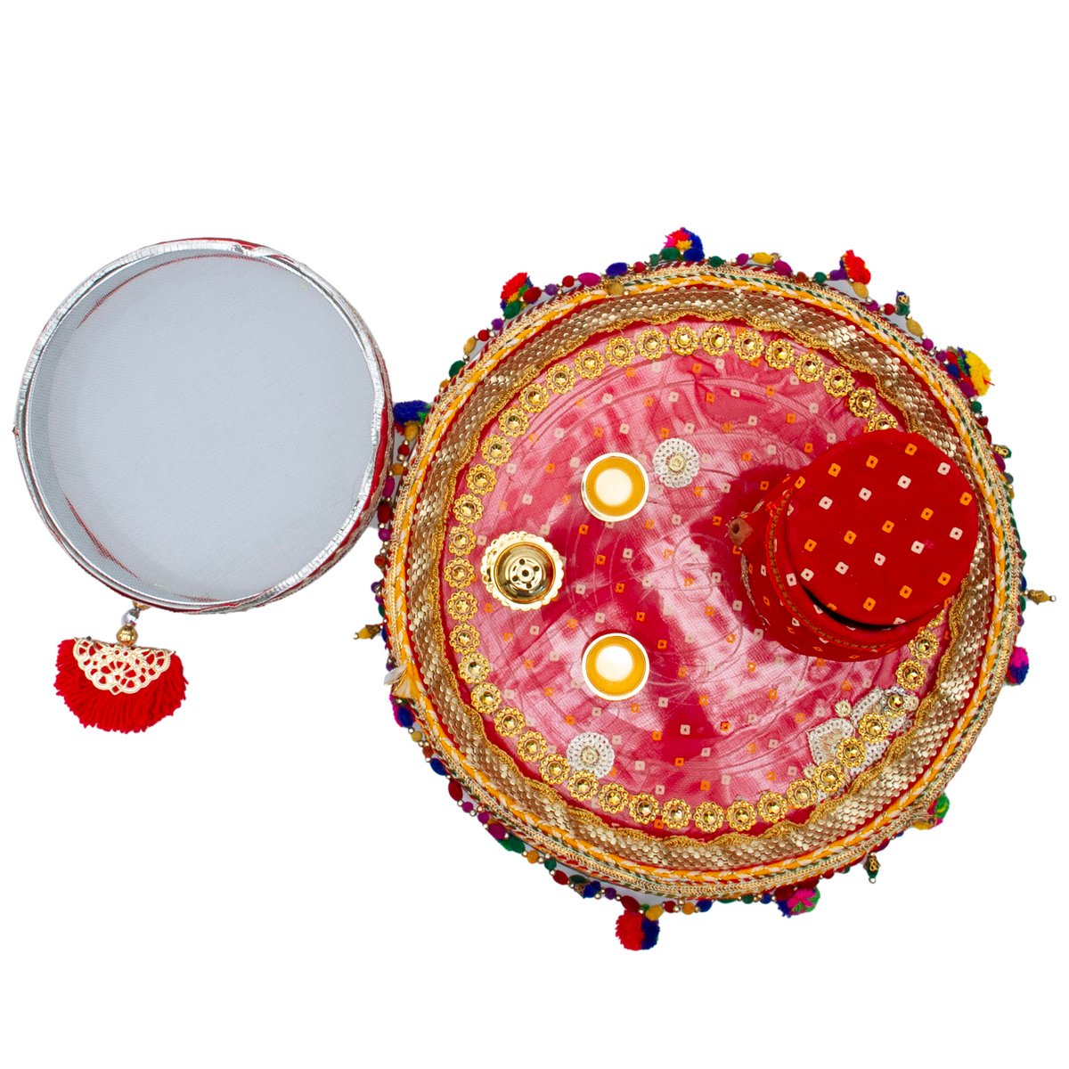 Madhoor Karwa chauth Pooja thali 3pcs set