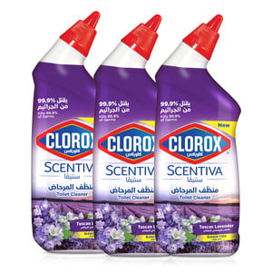 Clorox Toilet Cleaner Scentiva Tuscan Lavender 3 x 709 ml