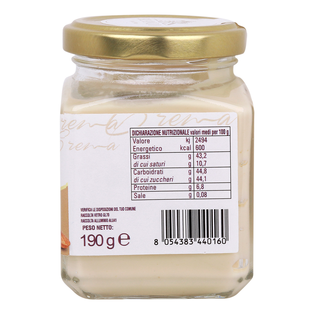 Blanco Dolci Crema Mandorla Almond Cream 190 g