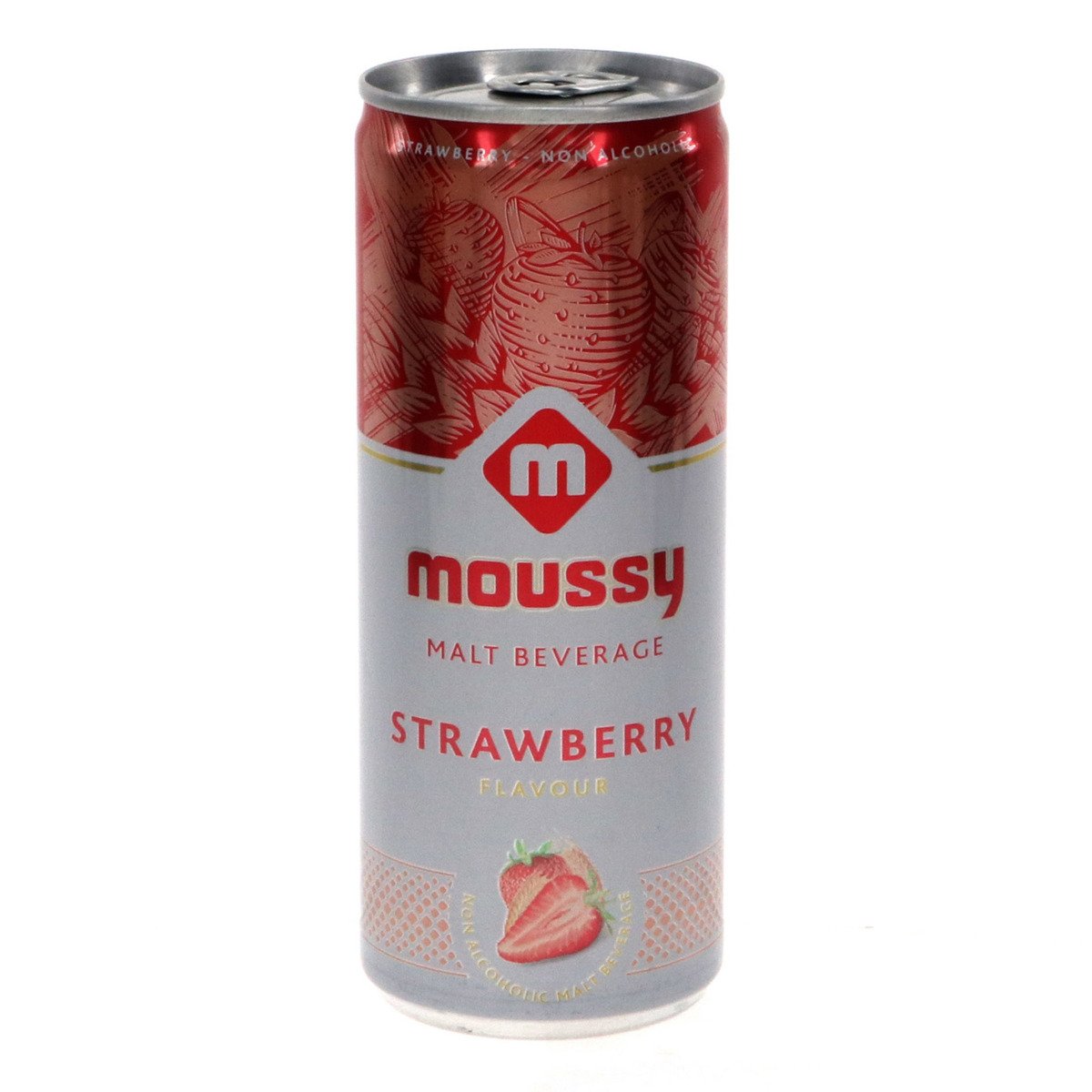 Moussy Malt Beverage With Strawberry Flavour 250 ml