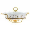 Chefline Oval Casserol+Stand CA61011