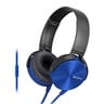 Sony Extra Bass Wired on-ear Headphone MDR-XB450AP Blue