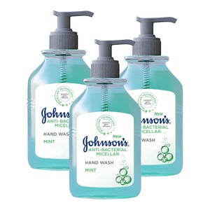 Johnson's Anti-Bacterial Micellar Hand Wash Mint 300 ml 2+1