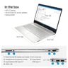 HP Laptop 15-DY2091WM - 15.6” HD Display, 11th Gen Intel Core i3 -1115G4, 8GB RAM, 256GB SSD, Intel UHD Graphics, Natural Silver