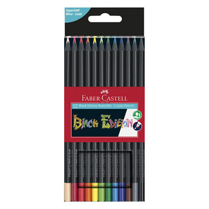 فابل كاستل أقلام الرصاص الملونة فائقة النعومة الإصدار الأسود ، العبوة 12 قطعة ، FC116412