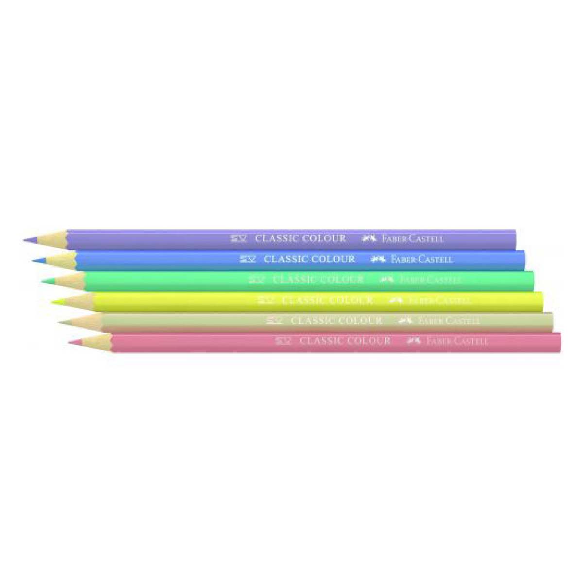 Faber-Castell Classic Colour Pencils, Pack of 18 (12 Colour + 6 Pastel Colour), FCI115464