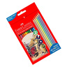 Faber-Castell Classic Colour Pencils, Pack of 18 (12 Colour + 6 Pastel Colour), FCI115464