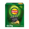 Lay’s Spicy Green Pepper Flavoured Potato Chips, 12 x 21 g