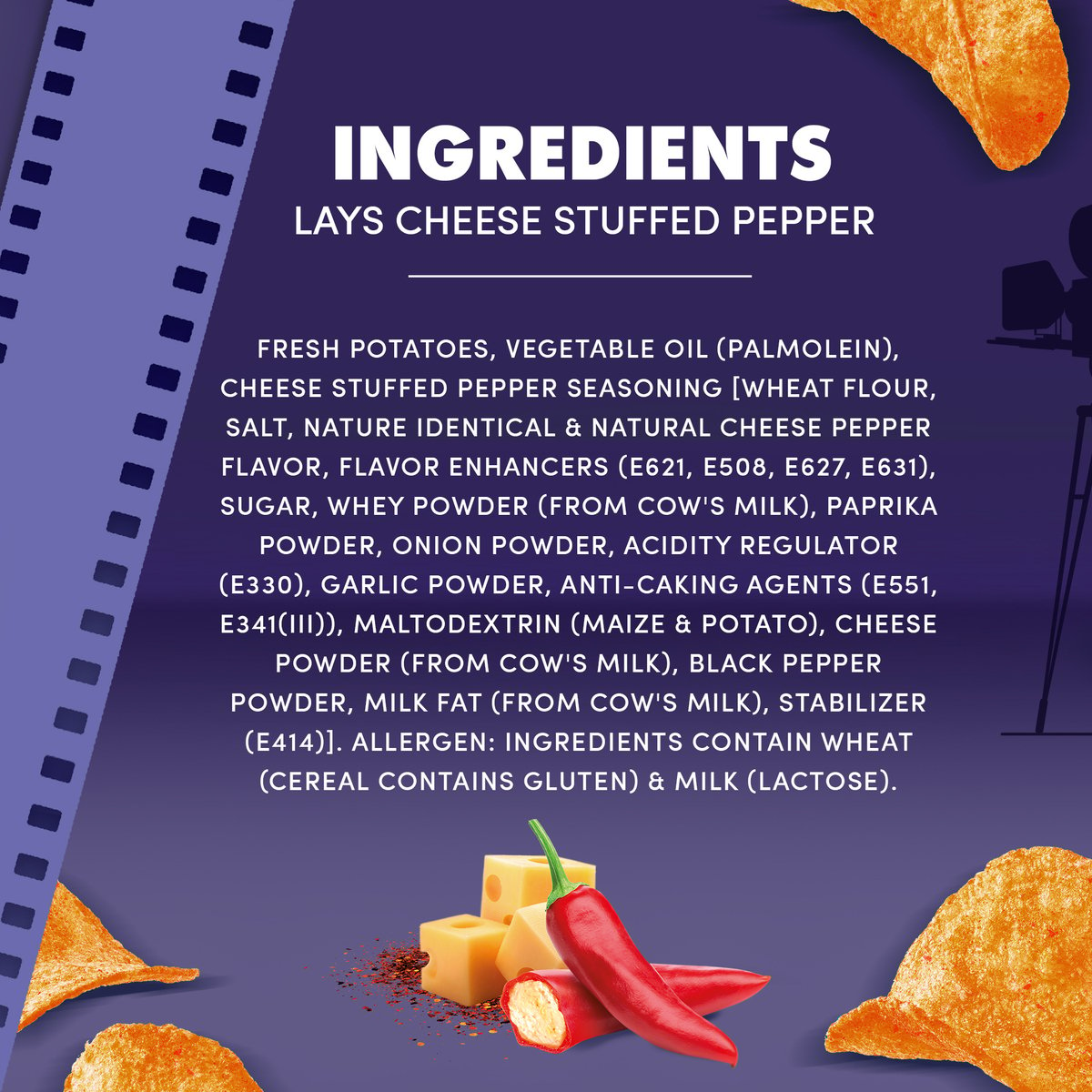 Lay's Potato Chips Cheese Stuffed Peppers 165 g