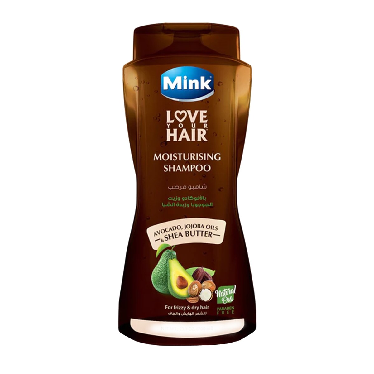 Mink Moisturising Shampoo With Avocado Jojoba Oil & Shea Butter 400 ml