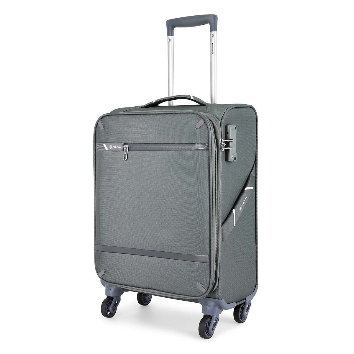 Carlton Amberlite 4 Wheel Soft Trolley, 70 cm, Grey