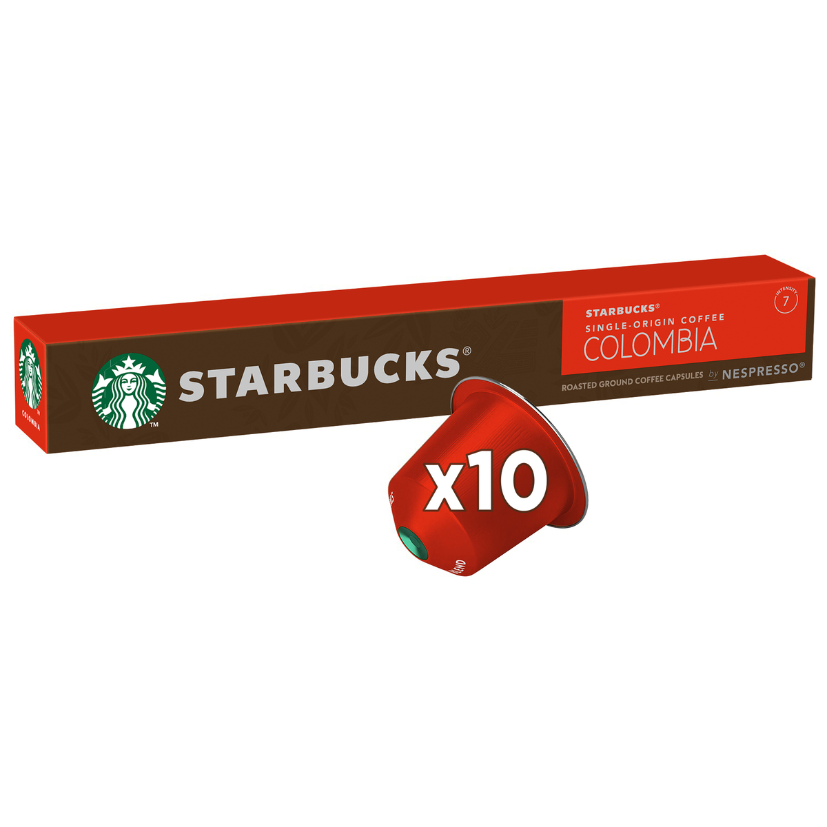 Starbucks Colombia 10 Coffee Capsules by Nespresso Intensity 7, 55g Roast &  Ground Coffee Price in India - Buy Starbucks Colombia 10 Coffee Capsules by  Nespresso Intensity 7, 55g Roast & Ground