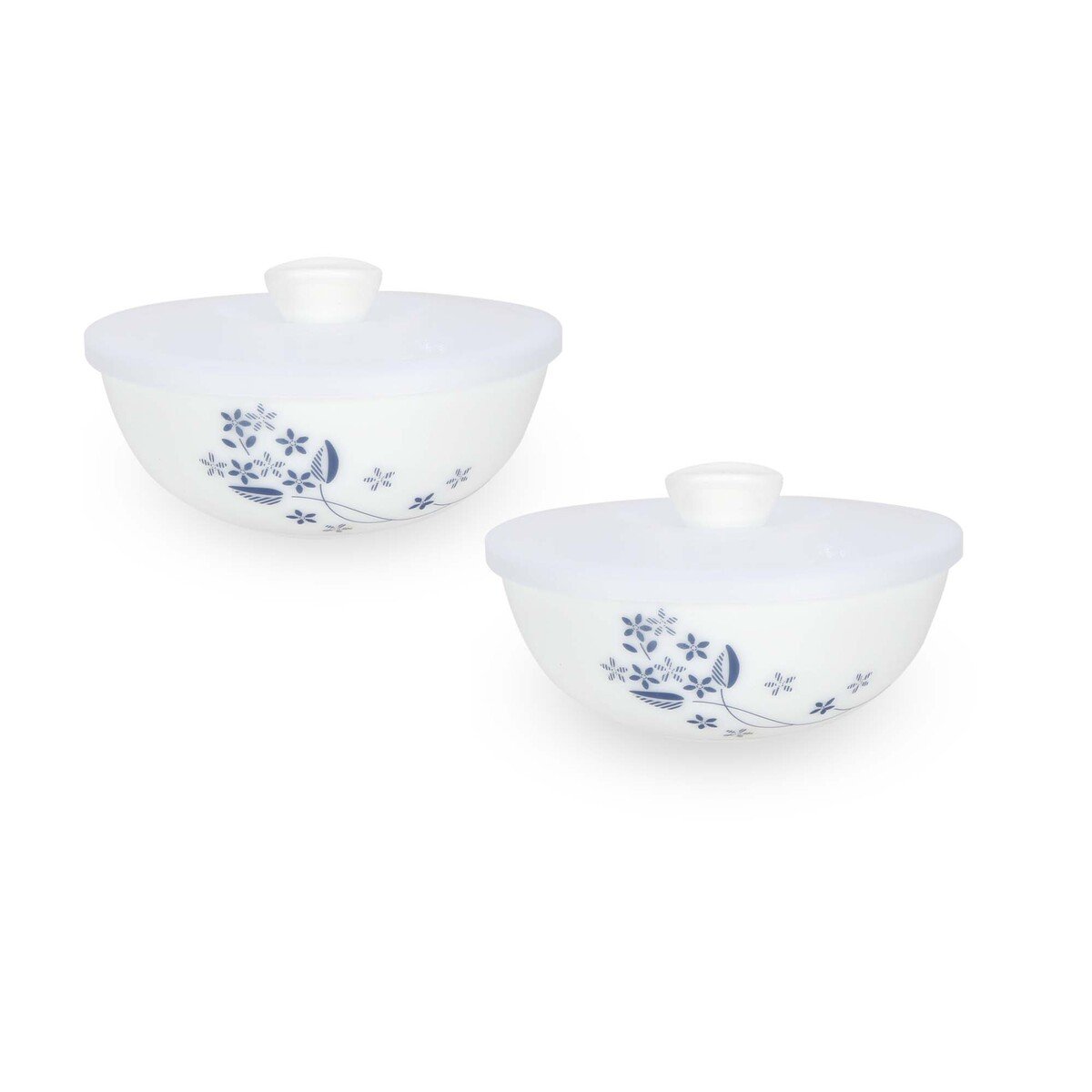 Cello Royal Mini Bowl With Lid 7inch 2pcs Dainty Blue