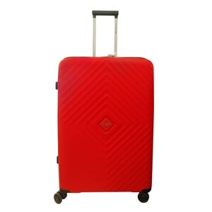 في اي بي كواد حقيبة سفر صلبة 4 عجلات، 55 سم، أحمر
