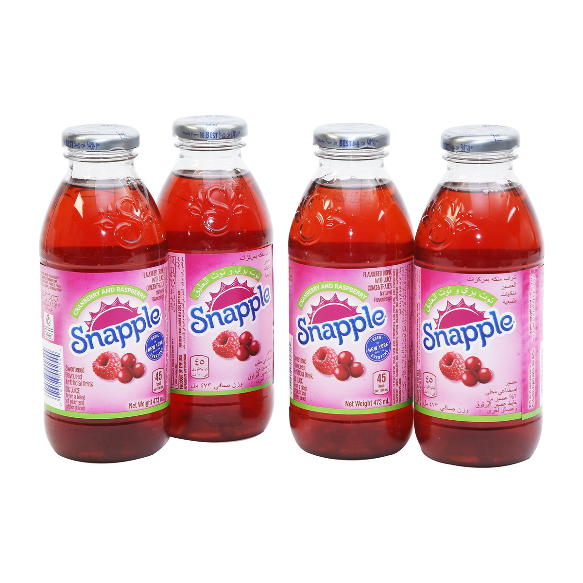 Snapple Cranberry Raspberry Juice 473ml 22 Online At Best Price Bottled Fruit Juice Lulu Kuwait 5527