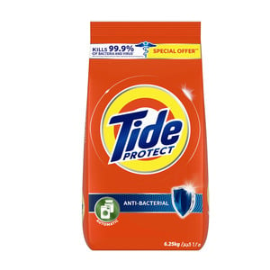 Tide Protect Automatic Anti-Bacterial Washing Powder Value Pack 6.25 kg 