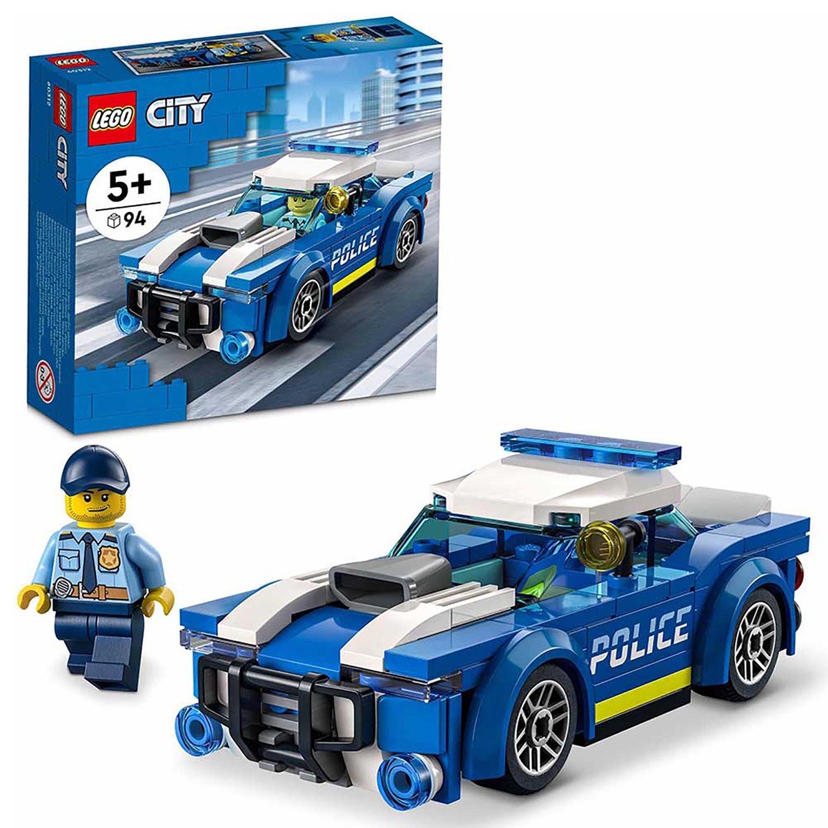 Lego 60312 City Police Car Building Kit - 94pcs