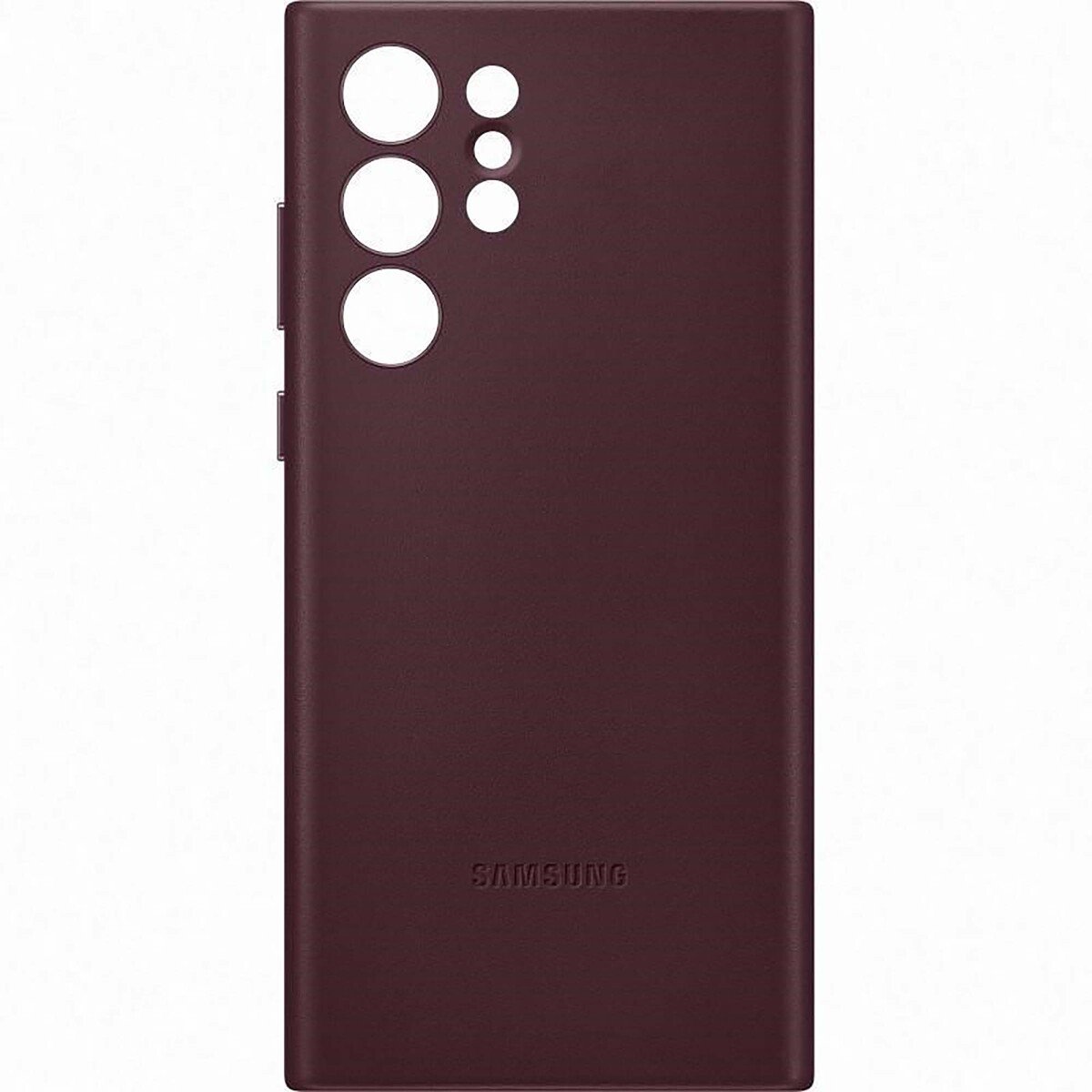 Samsung Galaxy S22 Ultra Leather Cover Case-Burgundy (EF-VS908LEEGWW)