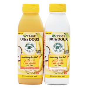 Garnier Ultra Doux Nourishing Shampoo 350 ml + Conditioner 350 ml