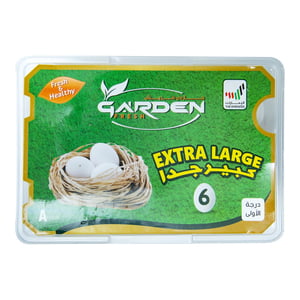 Garden Fresh White Eggs Extra Large 6 pcs