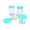 Home Airtight Container Round 900ml + 500ml 4pcs