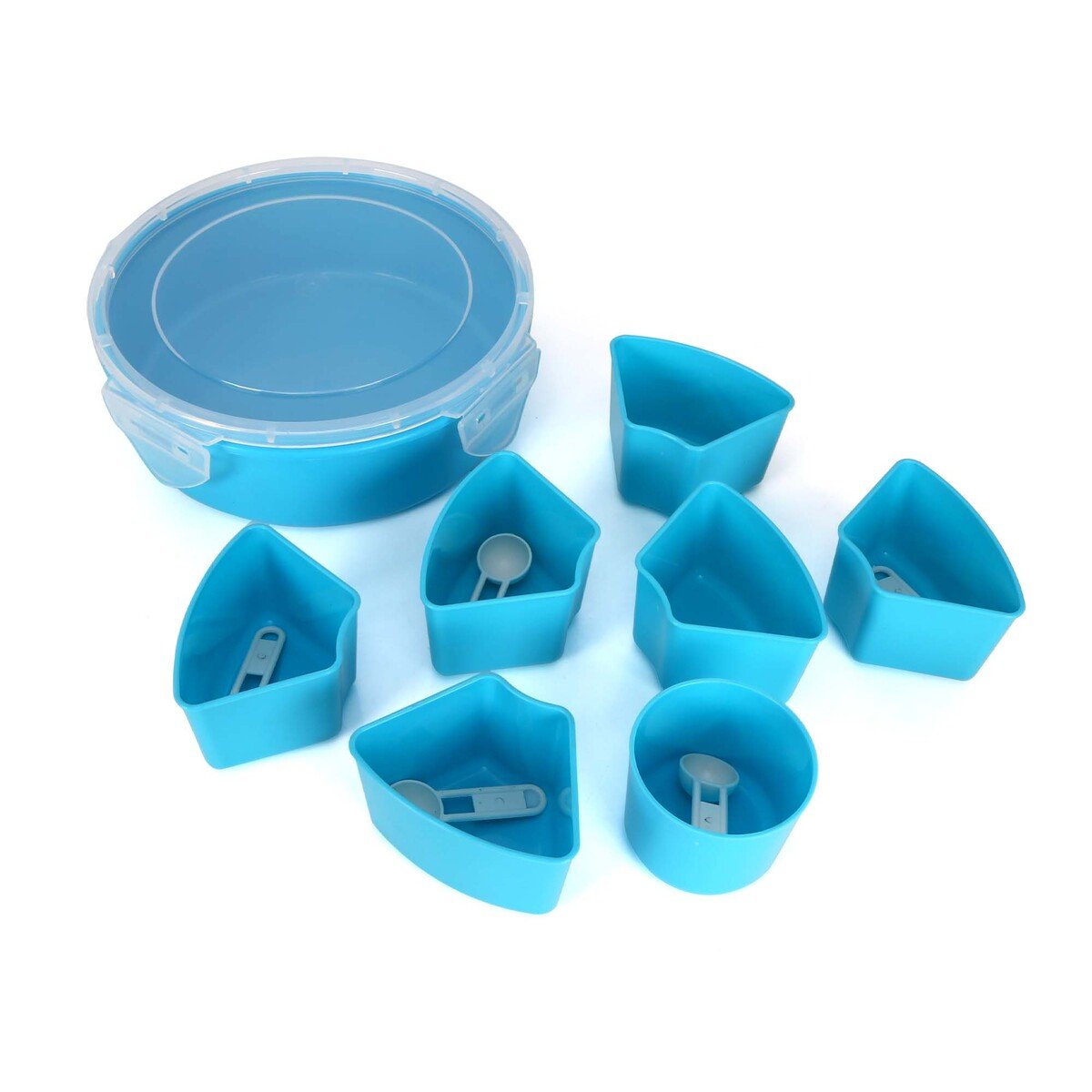 Home Plastic Masala Box With Spoon India