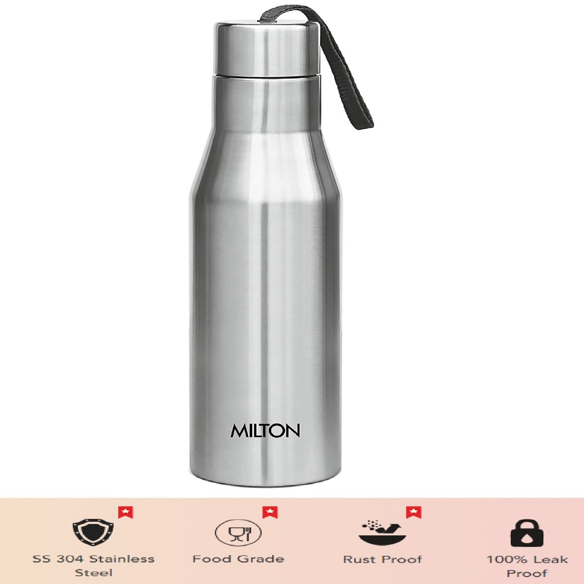 Milton Stainless Steel Vacuum Bottle 650ml Super 750 Single Wall