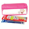 Deli School Set, HB Pencil+Pen with Pouch Set