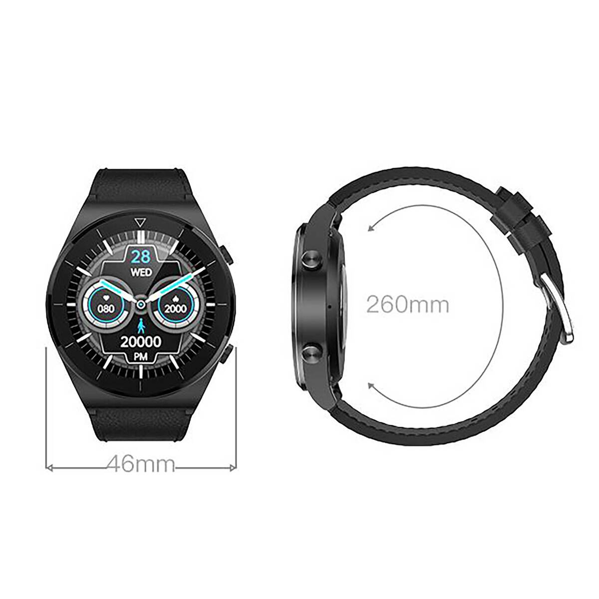 Gtab Smart Watch GT3 Black