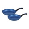 Prestige Endurance Aluminium Fry Pan Set, 2 pcs, 20 cm + 25 cm, Blue, 11560