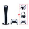 Sony PlayStation 5 Digital Edition + Sony PS5 Headset + Sony PS5 Controller + Sony PS5 Charging Station